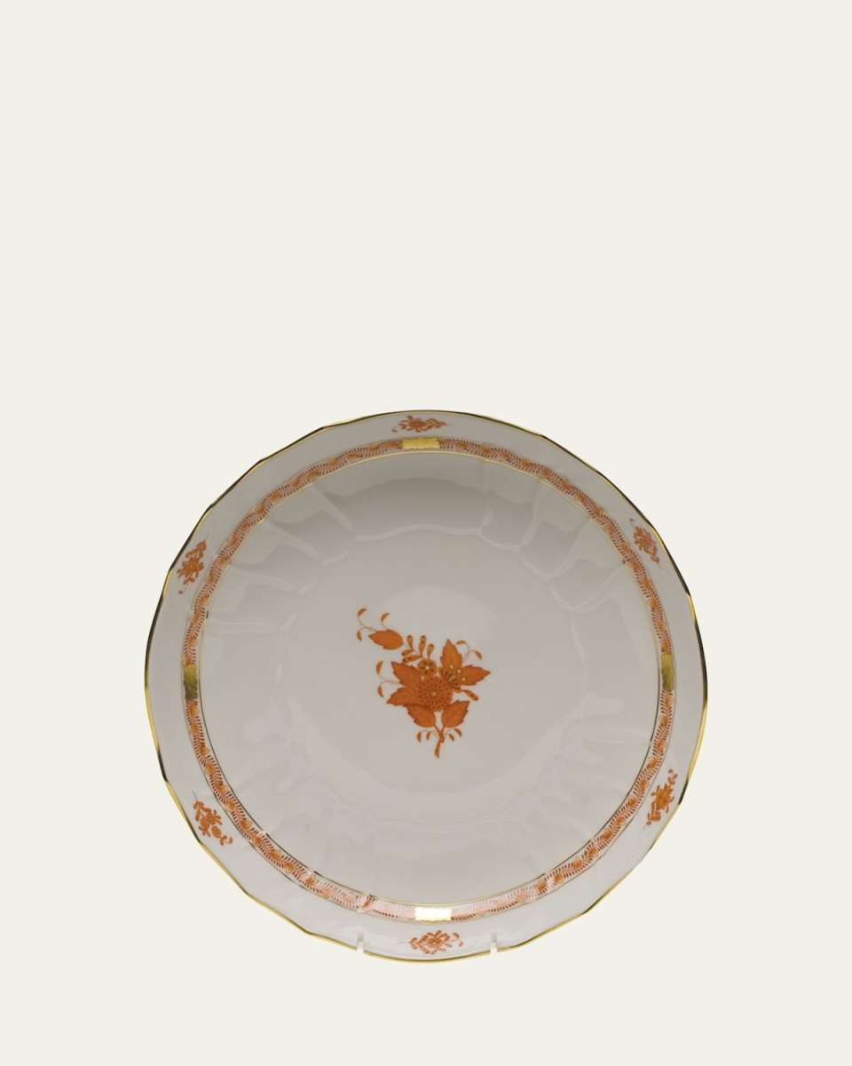 Chinese Bouquet Rust Open Vegetable Bowl
